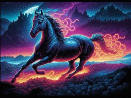 unicorn background,unicorn art,unicorn,pegasys,colorful horse,fire horse,nikorn,black horse,darkhorse,pegasus,sleipnir,rainbow unicorn,cheval,frison,mlp,constellation unicorn,chevaux,painted horse,dre