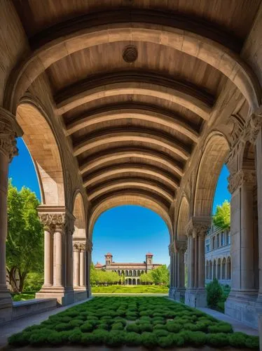 stanford university,peristyle,stanford,colonnades,colonnade,caltech,archways,quadrangle,three centered arch,vmi,cloister,usc,cloisters,cochere,tulane,arches,ucla,loggia,portico,universita,Art,Classical Oil Painting,Classical Oil Painting 34