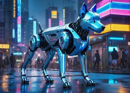 electric donkey,cinema 4d,futuristic,cyberpunk,carnival horse,eurohound,alpha horse,laika,unicorn,doberman,colorful horse,centaur,rhino,metropolis,russo-european laika,rein,working animal,saluki,b3d,painted horse,Illustration,Japanese style,Japanese Style 04