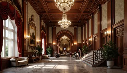 residenz,hallway,entrance hall,corridor,royal interior,foyer,cliveden,drottningholm,nymphenburg,biedermeier,hall,ritzau,frederiksborg,corridors,karlsruher,moritzburg palace,driehaus,europe palace,folketinget,enfilade