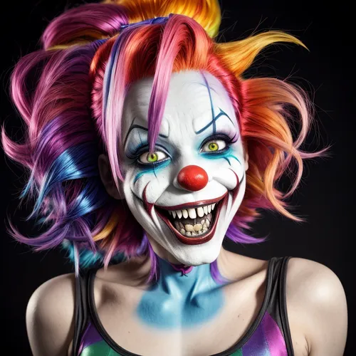 scary clown,horror clown,creepy clown,clown,rodeo clown,it,bodypainting,body painting,face paint,harlequin,killer smile,circus animal,circus,face painting,clowns,bodypaint,trickster,scary woman,jester