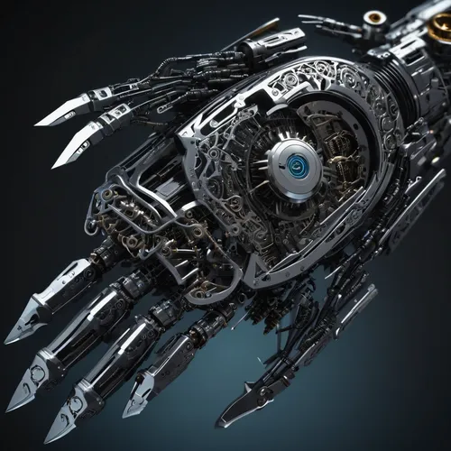 biomechanical,dreadnought,cybernetics,mechanical,battlecruiser,cyborg,multi-tool,carrack,space ship model,endoskeleton,nautilus,constellation swordfish,sci fi,scifi,robot eye,alien weapon,sky hawk claw,skeleton hand,machine,gear shaper,Conceptual Art,Sci-Fi,Sci-Fi 09