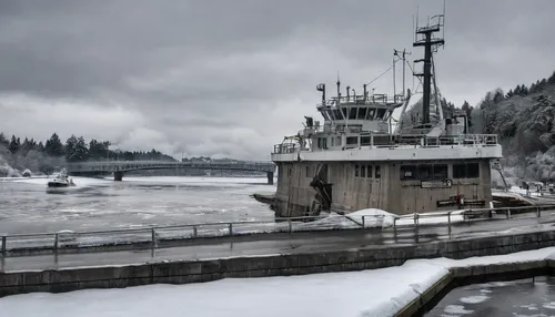 "Photographer: Gerard Scheller. Taken: Feb. 9, 2019, at Chittenden Locks in Ballard. Description: ""I spent the morning after the snowstorm photographing the snow at the Ballard Locks and the Cornelia