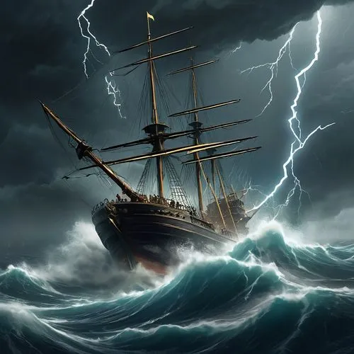 sea storm,stormbringer,maelstrom,galleon,caravel,radstrom,angstrom,barquentine,sea sailing ship,charybdis,ghost ship,arcus,beeldenstorm,merchantman,poseidon,trireme,strom,greyjoy,avast,tempestuous,Conceptual Art,Fantasy,Fantasy 02