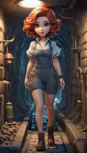 meg,romanoff,annie,anabelle,liesl,inmate,Unique,3D,3D Character