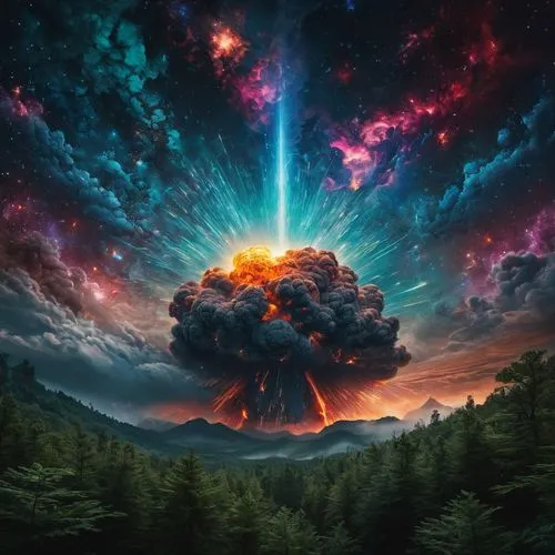 nuclear explosion,eruption,calbuco volcano,meteor,supernova,volcanic eruption,volcano,stratovolcano,the eruption,explode,mushroom cloud,apocalypse,explosion,exploding,space art,big bang,atomic bomb,nebula,galaxy collision,nuclear bomb,Photography,General,Fantasy