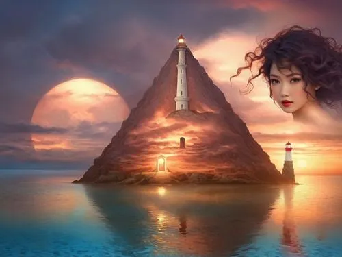 fantasy picture,fantasy art,3d fantasy,inanna,fantasy landscape,photo manipulation,Illustration,Realistic Fantasy,Realistic Fantasy 01