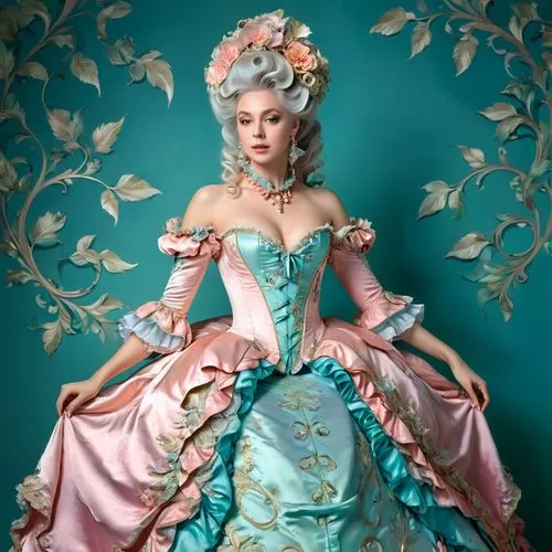 fairy tale character,cinderella,rococo,principessa,porcelain rose,cendrillon,rosa 'the fairy,fairy queen,liselotte,noblewoman,victorian lady,ball gown,princess sofia,fantasy portrait,antoinette,cenerentola,rosaline,peignoir,fairytale characters,fairest,Conceptual Art,Fantasy,Fantasy 24