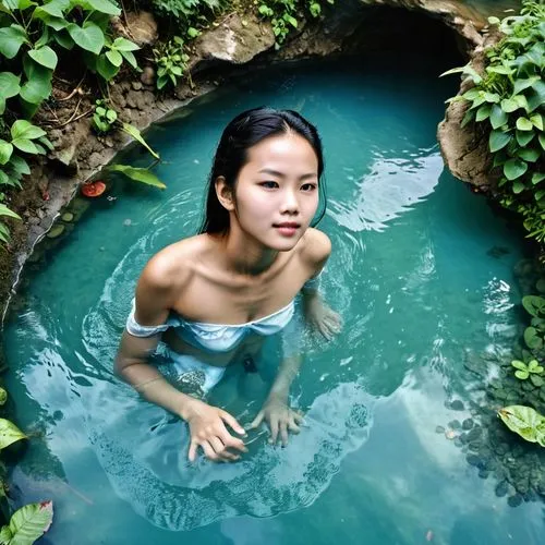 thermal spring,water spring,pigeon spring,hotspring,hotsprings,water nymph,blue lagoon,vietnamese woman,crescent spring,infinity swimming pool,xuyen,vietnamese,swim ring,naiad,wishing well,pool of water,kaewparadai,teal blue asia,swimming pool,ubud