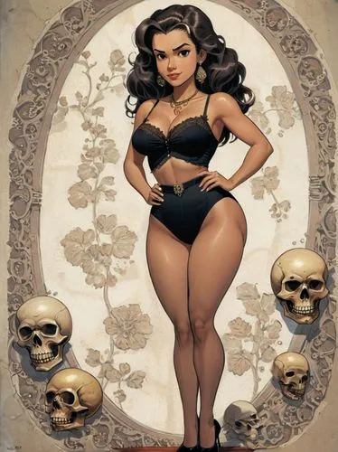 catrina calavera,pinup girl,valentine pin up,pin ups,vampira,la calavera catrina,pin-up girl,retro pin up girl,valentine day's pin up,catrina,black jane doe,pin up girl,dita,pin up,pin-up,calaverita sugar,skull bones,retro pin up girls,pin-up model,pin-up girls,Illustration,Children,Children 03