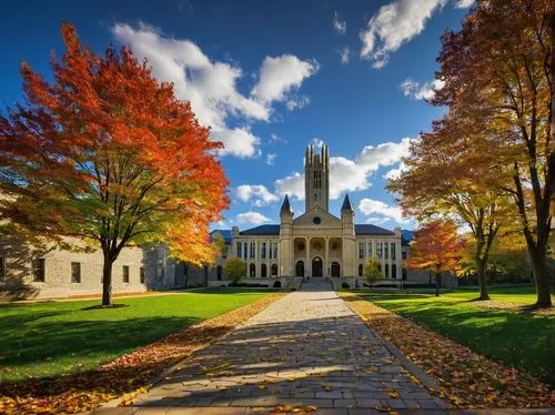 middlebury,mercyhurst,syracuse,guelph,hamline,lehigh,umaine,fall landscape,cornell,mercersburg,fredericton,collegiate basilica,geneseo,bvu,muskingum,rensselaer,josephinum,fall foliage,behrend,ursinus,Art,Artistic Painting,Artistic Painting 27