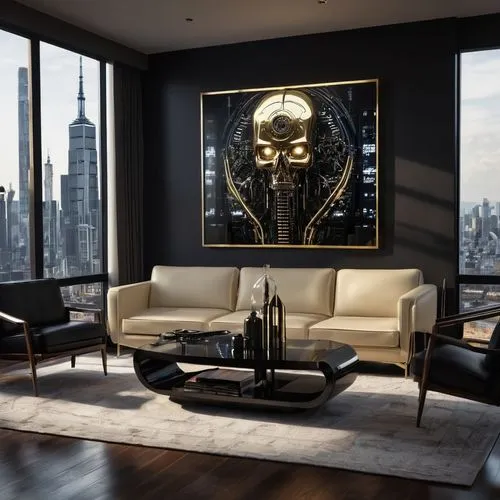 apartment lounge,modern decor,modern living room,penthouses,living room,livingroom,great room,chitauri,sitting room,contemporary decor,modern room,interior design,luxury home interior,3d rendering,luxe,gold wall,interior decor,gold mask,minotti,interior modern design,Conceptual Art,Sci-Fi,Sci-Fi 09