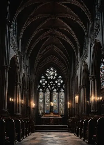 transept,presbytery,interior view,choir,the interior,ecclesiatical,interior,chapel,chancel,sanctuary,cathedral,christ chapel,ecclesiastical,main organ,the cathedral,haunted cathedral,st mary's cathedral,gothic church,vaulted ceiling,nave,Photography,Black and white photography,Black and White Photography 13