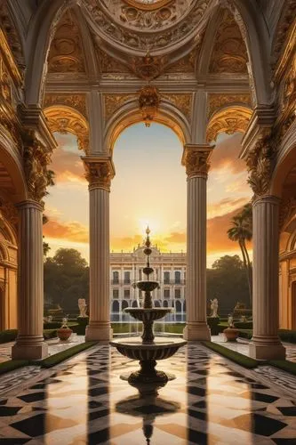 versailles,sanssouci,peterhof palace,peterhof,marble palace,neoclassical,ritzau,queluz,dolmabahce,europe palace,schoenbrunn,witley,roestel,water palace,palace garden,grandeur,palladianism,the palace,lanesborough,the royal palace,Illustration,Black and White,Black and White 09