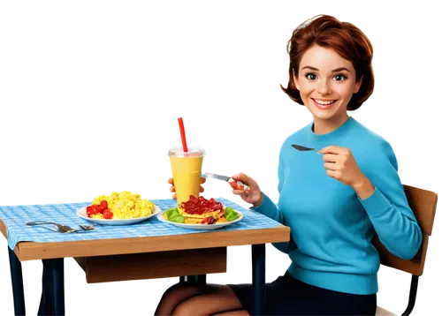 woman eating apple,woman holding pie,woman with ice-cream,colorization,girl with cereal bowl,colorizing,birthday table,fruit plate,birthday template,birthday greeting,model years 1958 to 1967,woman at cafe,food styling,waitress,retro 1950's clip art,breakfast table,girl in the kitchen,retro woman,woman drinking coffee,breakfast plate,Photography,Documentary Photography,Documentary Photography 15