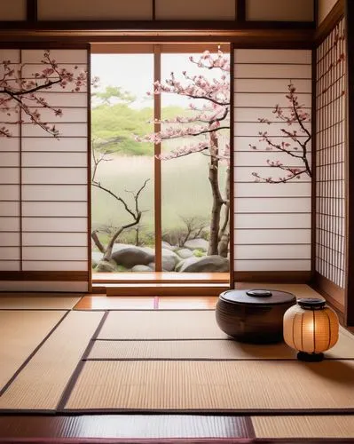 japanese-style room,tea ceremony,ryokan,tatami,ryokans,chanoyu,japanese zen garden,zen garden,dojo,japanese patterns,japanese garden ornament,japanese floral background,zazen,japanese style,tea zen,japon,shoin,teahouse,kyoto,japanese culture,Illustration,Abstract Fantasy,Abstract Fantasy 08