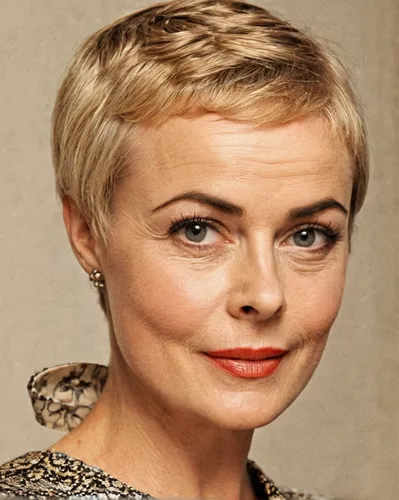 short blond hair,pixie cut,birce akalay,pixie-bob,female hollywood actress,british actress,wallis day,management of hair loss,shorn,chainlink,official portrait,susanne pleshette,greta oto,orlova chuka,anna lehmann,facial cancer,tasmiarka,charlize theron,aging icon,portrait background,Conceptual Art,Oil color,Oil Color 22