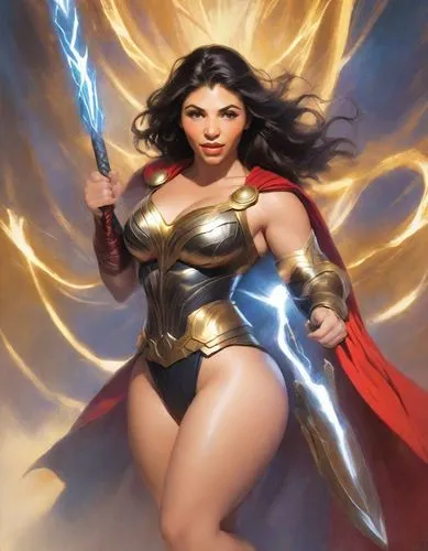 wonderwoman,goddess of justice,darna,wonder woman,fantasy woman,super heroine,Digital Art,Impressionism