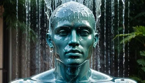 abhisheka,fountain head,kahanamoku,alessandro volta,cortana,silver rain,silver surfer,zordon,nefertiti,blue rain,liara,asari,water feature,3d man,tyagaraja,kouros,rahula,cyberman,atlantean,cybermen