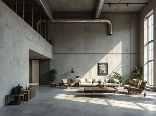 concrete ceiling,exposed concrete,loft,minotti,associati,concrete,cassina,concrete construction,contemporary decor,interior modern design,vitra,lofts,home interior,concrete slabs,interiors,modern decor,structural plaster,living room,contemporary,an apartment,Photography,General,Realistic