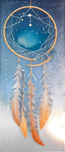 dreamcatcher,dream catcher,feather jewelry,feather headdress,constellation lyre,indigenous painting,dreamtime,constellation swan,shamanism,constellation pyxis,anishinabe,hawk feather,white feather,archangels,shamanic,embroidery hoop,moonbeams,stargates,abenaki,wind chime,Illustration,Realistic Fantasy,Realistic Fantasy 16