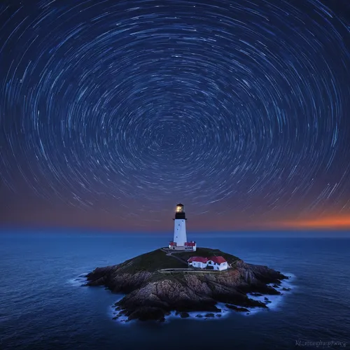 lighthouse,star of the cape,star trail,electric lighthouse,star trails,petit minou lighthouse,light house,point lighthouse torch,northernlight,starscape,nautical star,north cape,starry night,astronomy,guiding light,star sky,long exposure,light station,starry sky,night star,Illustration,Abstract Fantasy,Abstract Fantasy 21