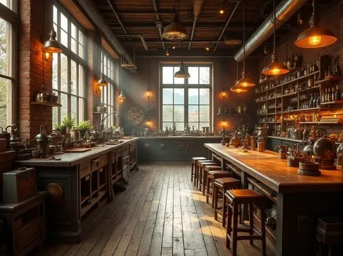 apothecary,brandy shop,chefs kitchen,enoteca,wine bar,the kitchen,brewhouse,kitchen interior,bar,tile kitchen,brewpub,loft,kitchen shop,bistro,big kitchen,kitchen,nolita,gastropub,taproom,bar counter,Photography,General,Realistic