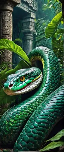 amazonica,green python,serpent,emperor snake,quetzalcoatl,anaconda,anacondas,emerald lizard,serpentarium,nagas,quetzal,vipera,naga,powelliphanta,wurm,keelback,basilisk,green snake,serpiente,trimeresurus,Conceptual Art,Graffiti Art,Graffiti Art 09