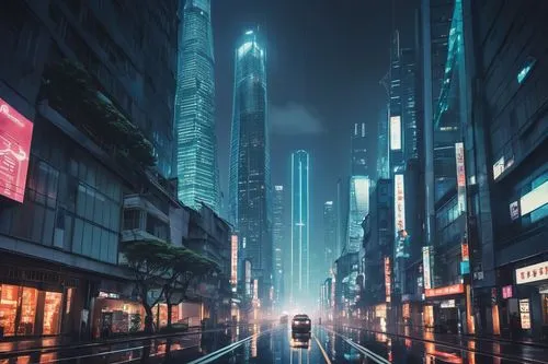 guangzhou,cybercity,shanghai,cyberpunk,shinjuku,futuristic landscape,tokyo city,cybertown,tokyo,mongkok,bladerunner,metropolis,futuristic,shenzhen,cityzen,coruscant,chongqing,lumpur,cityscape,kowloon,Conceptual Art,Daily,Daily 20