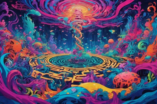 psychedelic art,vortex,psychedelic,colorful spiral,kaleidoscope,aura,astral traveler,acid,kaleidoscope art,chakra,lsd,trip computer,mantra om,kaleidoscopic,vibration,dimensional,supernova,vibrations,spiral nebula,time spiral,Conceptual Art,Oil color,Oil Color 23