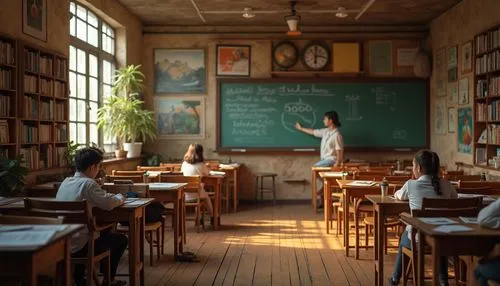 schoolroom,classroom,class room,classrooms,kindergarten,schoolrooms,children studying,examination room,school design,study room,elementary school,school children,elementary,teacher,montessori,school house,school desk,vidyalaya,abandoned school,schoolbreak,Photography,General,Realistic