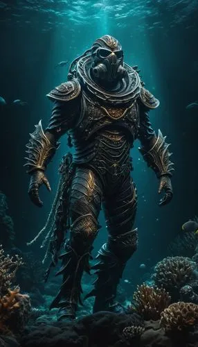 god of the sea,sea god,mergus,aquaman,sea devil,aquanaut,coral guardian,sea man,merman,underwater background,merfolk,divemaster,scuba,under sea,underwater fish,marine fish,undersea,the bottom of the sea,marine animal,ocean underwater,Photography,General,Fantasy