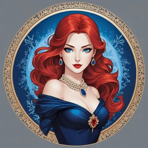 fairy tale icons,ariel,fairy tale character,triss,etain,merida,Unique,Design,Logo Design