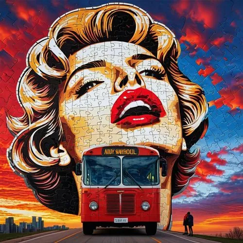 cool pop art,marilyn monroe,routemasters,pop art style,london bus,red bus,marilyn,popart,routemaster,marylin,modern pop art,bus,city bus,trolley bus,busscar,graffiti art,pop art,marylin monroe,streetart,lachapelle,Art,Artistic Painting,Artistic Painting 22