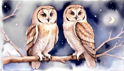 couple boy and girl owl,owlets,siberian owl,owl background,barn owl,owl nature,owl art,owls,ural owl,snow owl,winter animals,owl drawing,owl pattern,kirtland's owl,tawny owl,southern white faced owl,spotted-brown wood owl,boobook owl,saw-whet owl,grey owl,Illustration,Paper based,Paper Based 25