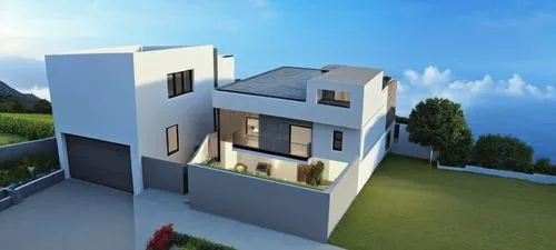 modern house,3d rendering,modern architecture,fresnaye,cubic house,two story house,residencial,frame house,cube house,immobilien,residential house,dreamhouse,smart house,sky apartment,render,house shape,homebuilding,revit,dunes house,cube stilt houses,Photography,General,Realistic