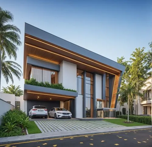 Architecture Design,two cars parked in front of a large building,fresnaye,luxury home,modern house,luxury property,luxury real estate,driveways,Photography,General,Realistic