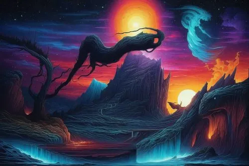 unicorn background,unicorn art,fantasy picture,pegasus,samuil,sleipnir,fantasia,fantasy art,unicorn,fantasy landscape,oscura,colorful horse,cheval,pegasys,rift,auroral,pralaya,chimeras,kokopelli,vulpecula,Illustration,Realistic Fantasy,Realistic Fantasy 25