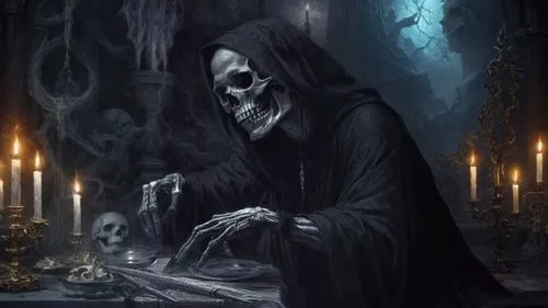 grim reaper,mourners,grimm reaper,mourner,vecna,gothic portrait