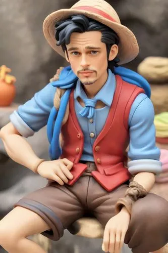 model train figure,bunyan,miguelito,junpei,adipati,geppetto,Digital Art,Clay