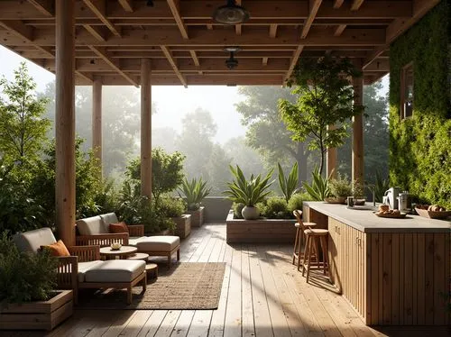 wooden decking,sunroom,verandah,landscape design sydney,balcony garden,veranda,garden design sydney,verandahs,wood deck,summer cottage,front porch,roof terrace,3d rendering,porch,roof garden,terrasse,landscape designers sydney,roof landscape,cryengine,pergola