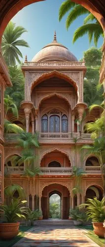 agrabah,dorne,naboo,theed,persian architecture,archways,islamic architectural,haveli,medinah,asian architecture,arabic background,riad,mamounia,bikaner,gumhuriya,sansar,rajasthan,andalus,caravansary,darwaza,Art,Artistic Painting,Artistic Painting 04