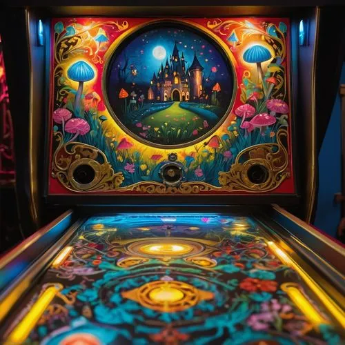 pinball,multiball,playfield,arcade games,jeux,arcade,pachinko,game room,galaga,arcades,ruleta,bagatelle,gioco,tansu,pinballs,topspins,icade,galaxian,playing room,juegos,Illustration,Abstract Fantasy,Abstract Fantasy 15