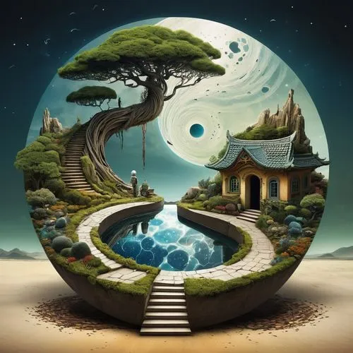 fantasy picture,mother earth,terraformed,fantasy art,the mystical path,ecotopia,little planet,fantasy landscape,qabalah,3d fantasy,photo manipulation,druidry,the way of nature,imaginal,parallel worlds,photomanipulation,imaginaire,earthiness,global oneness,ecopeace,Illustration,Realistic Fantasy,Realistic Fantasy 15