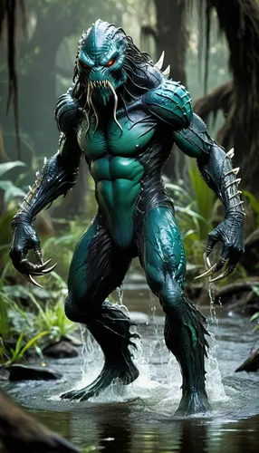 water creature,cleanup,predator,bayou,merfolk,swamp football,water frog,swamp,merman,alien warrior,blue tiger,patrol,aaa,blue monster,leopard's bane,saurian,creature,supernatural creature,natrix natrix,the ugly swamp,Conceptual Art,Fantasy,Fantasy 26