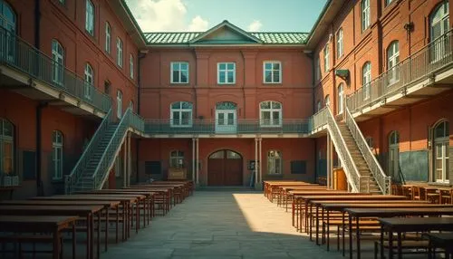 bluecoat,quadrangle,inside courtyard,courtyard,skole,courtyards,rcsi,rikshospitalet,scuola,dormitory,bicocca,aarhus,akademie,school design,schoolrooms,athens art school,elderhostel,schoolyard,lecture hall,odense,Photography,General,Realistic