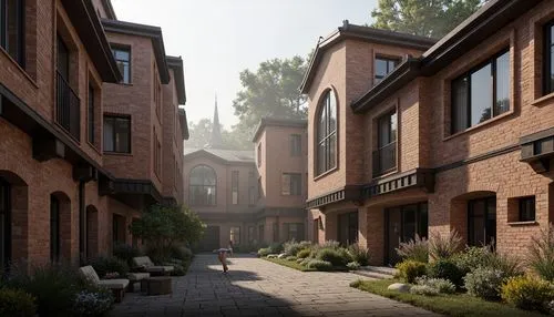 townhouses,old linden alley,townhomes,netherwood,courtyards,alleyn,streamwood,blocks of houses,cryengine,redbrick,render,3d rendering,new housing development,townhome,townhouse,huneck,redrow,3d rendered,wooden houses,cohousing