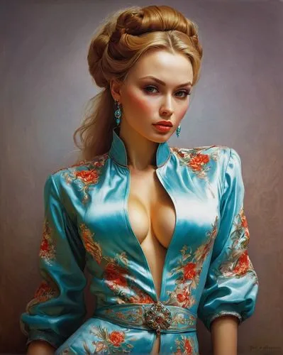 cheongsam,orientalist,nestruev,vanderhorst,oriental girl,godward,blouse,viveros,donsky,oriental princess,dmitriev,oriental painting,photorealist,romantic portrait,chudinov,vintage woman,artamonov,girl in cloth,decolletage,geisha girl,Conceptual Art,Fantasy,Fantasy 04