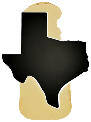 Texas state outline, solo, white fill, bold black stroke, simple shape, geographic map element, 2D illustration, flat design, center composition, soft shadow, subtle gradient effect, high contrast col