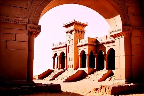 jerash,ramesseum,qasr al watan,qasr al kharrana,theed,qasr,archways,qasr amra,quasr al-kharana,triumphal arch,caravansary,hadhramaut,gerusalemme,makli,ancient city,karnak temple,ancient buildings,darwazeh,western architecture,edfu,Unique,Paper Cuts,Paper Cuts 04